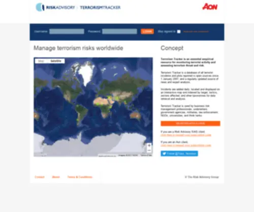 Terrorismtracker.com(Terrorismtracker) Screenshot