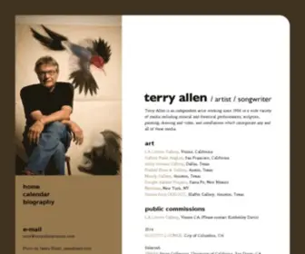 Terryallenartmusic.com(Terry Allen) Screenshot