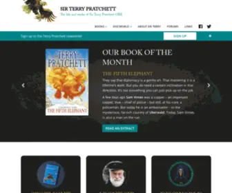 Terrypratchett.co.uk(Sir Terry Pratchett) Screenshot