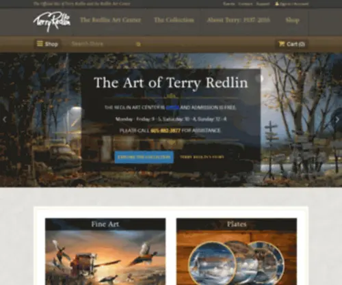 Terryredlin.net(Redlin Art Center) Screenshot