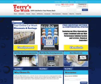 Terryscarwash.com(Terry's used Car Wash equipment) Screenshot