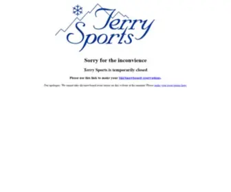 Terrysports.com(Rent ski and snowboard equipment online with Terry Sports in Steamboat Springs Colorado and save 10) Screenshot