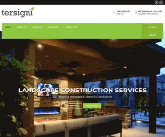 Tersignilandscape.com(Landscape design and build) Screenshot