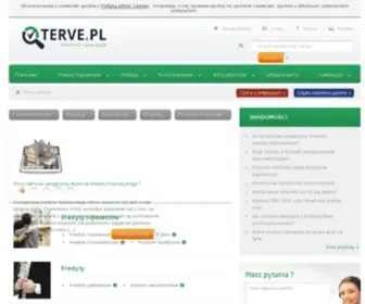 Terve.pl(Recenzje ofert kredytów bankowych i pożyczek pozabankowych. Wszystkie kredyty hipoteczne) Screenshot