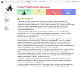 Tervez2.eu(TerVez2 VasĂştforgalmi SzimulĂĄtor) Screenshot