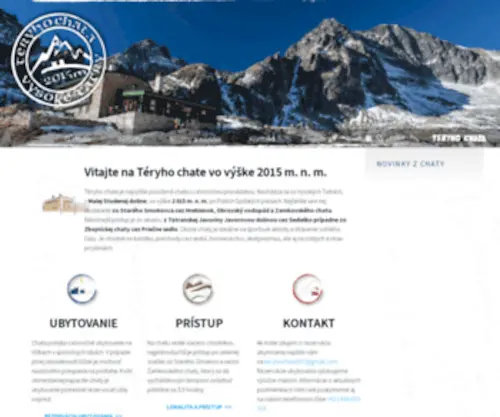 Teryhochata.sk(Vysoké Tatry) Screenshot