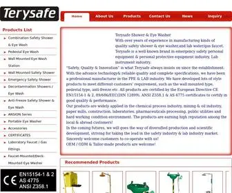 Terysafe.com(Terysafe Shower & Eye Washer) Screenshot