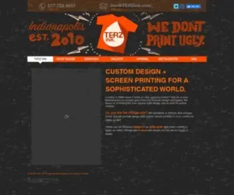 Terzink.com(Design and Screen Printing for apparel) Screenshot