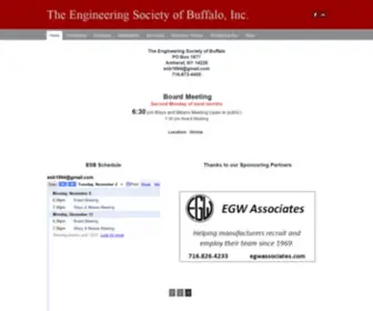 Tesb.org(The Engineering Society of Buffalo) Screenshot