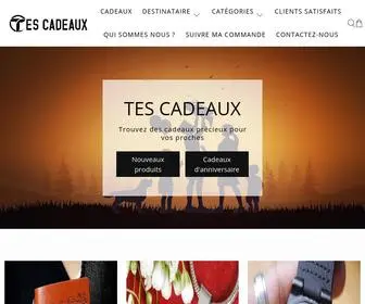 Tescadeaux.com(Site de cadeaux personnalisés) Screenshot