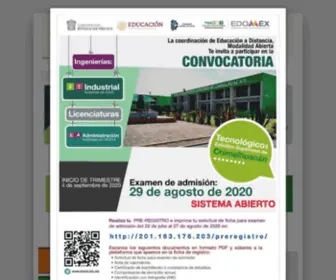 Teschi.edu.mx(Tecnológico de Estudios Superiores de Chimalhuacán) Screenshot