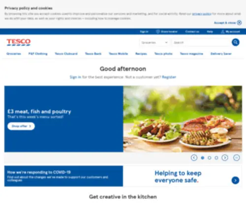 Tesco.com(Online Groceries) Screenshot