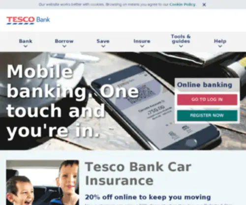 Tescofinance.com(Tesco Bank) Screenshot