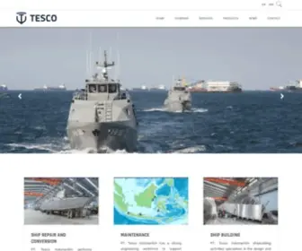 Tescoindomaritim.com(PT Tesco Indomaritim) Screenshot