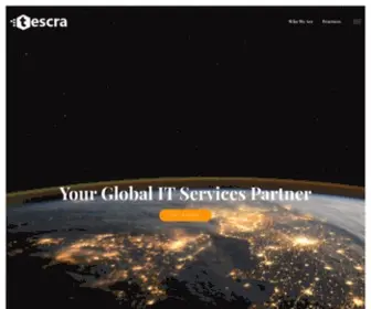 Tescra.com(Global client solutions) Screenshot