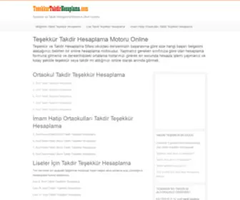 Tesekkurtakdirhesaplama.com(Teşekkür Takdir Hesaplama Motoru) Screenshot