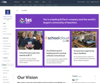 Tesglobal.com(Tes Global) Screenshot