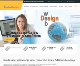 Teshadesign.com(Web dizajn i izrada sajtova) Screenshot