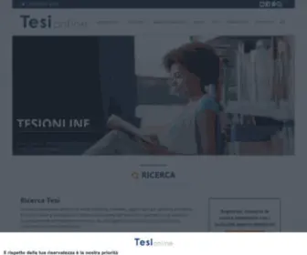 Tesionline.it(Il più grande database delle Tesi di laurea e dei laureati italiani) Screenshot