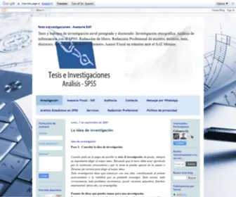 Tesiseinvestigaciones.com(Asesoría SAT) Screenshot