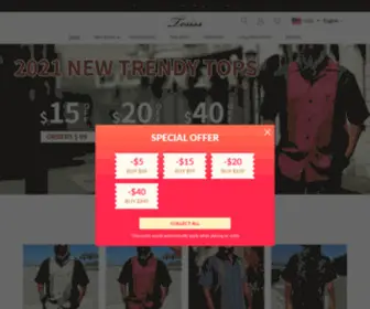 Tesiss.com(USA Men's Online Shopping Clothing) Screenshot