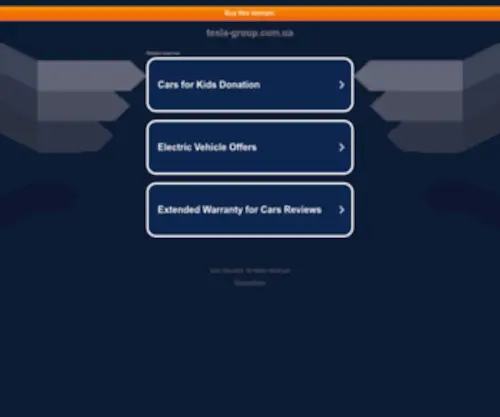 Tesla-Group.com.ua(This domain may be for sale) Screenshot