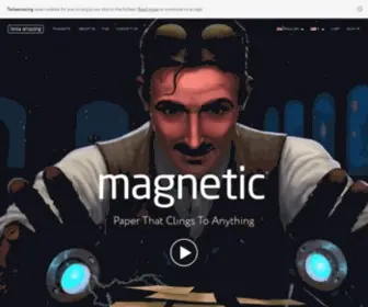Teslaamazing.com(Tesla Amazing are the creators of Magnetic) Screenshot
