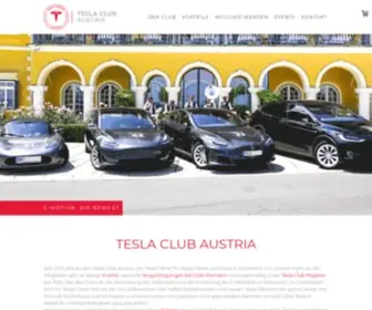 Teslaclub.at(Österreichs offizieller Tesla Club) Screenshot