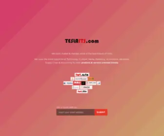 Teslaits.com(Tesla IT Services Pvt) Screenshot