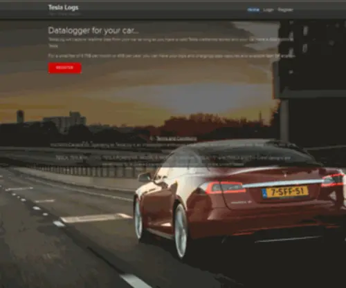 Teslalog.com(Tesla logs) Screenshot