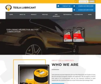 Teslalube.com(Tesla Lubricants) Screenshot