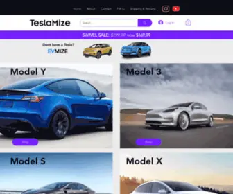 Teslamize.com(Provides Hand) Screenshot
