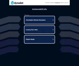 Teslamodel3.info(Tesla Model 3) Screenshot