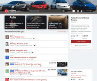 Teslaownersonline.com(Tesla Owners Online Forum) Screenshot