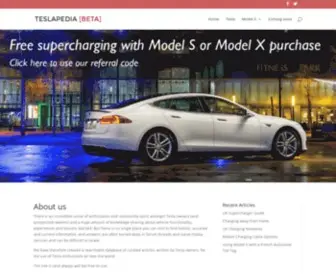 Teslapedia.org(Everything you ever wanted to know about Tesla vehicles) Screenshot