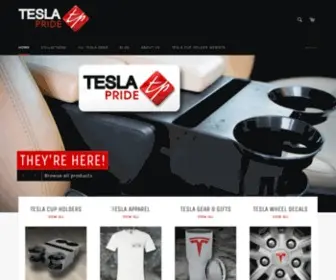 Teslapride.com(Tesla Pride I Tesla Cup Holders I Be Proud of your Investment) Screenshot