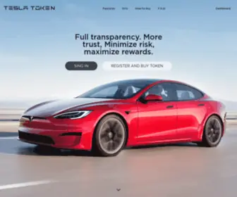 Teslatokens.finance(TESLA TOKEN) Screenshot