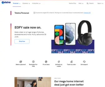 Tesltra.com.au(Broadband Internet) Screenshot