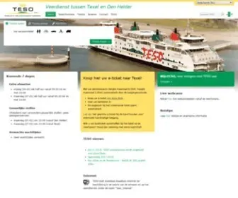 Teso.nl(Uw veerdienst tussen Texel en Den Helder) Screenshot