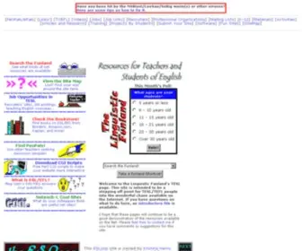 Tesol.net(Resources for Teachers of English as a Second Language (ESL/EFL/ESOL)) Screenshot