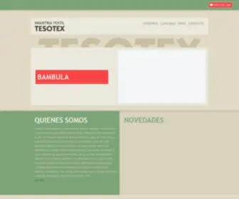 Tesotex.com.ar(Mayorista en Telas) Screenshot