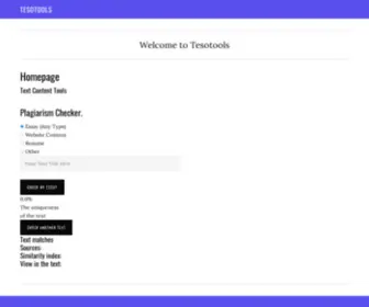 Tesotools.com(Homepage) Screenshot