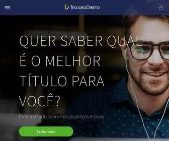 Tesourodireto.com.br(Site Oficial do Tesouro Direto) Screenshot
