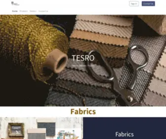 Tesrofabrics.com(Tesro) Screenshot