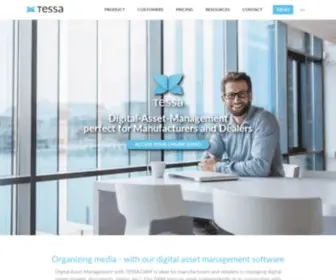 Tessa-Dam.com(Digital Asset Management Software für Unternehmen) Screenshot