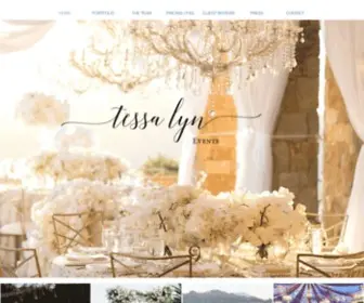 Tessa.com(Santa monica wedding planner) Screenshot