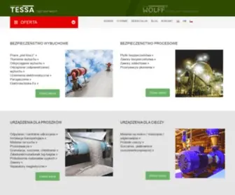 Tessa.eu(Technologie i instalacje procesowe do procesów odparowania i krystalizacji z roztworów) Screenshot
