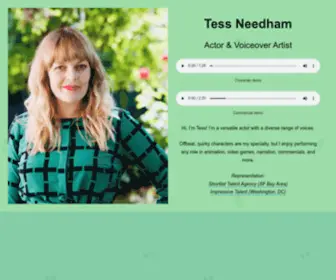 Tessaneedham.com(WordPress, Web Design, Photography) Screenshot