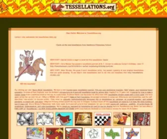 Tessellations.org(Escher and how to make your own Tessellation Art) Screenshot