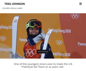 Tessmogulskiing.com(Tess Johnson Olympic Mogul Skier) Screenshot